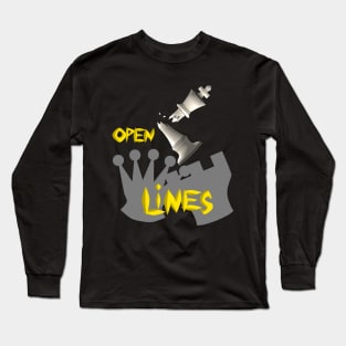 Chess Open Lines Long Sleeve T-Shirt